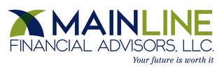 MAINLINE FINANCIAL ADVISORS , LLC YOUR FUTURE IS WORTH IT