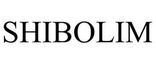 SHIBOLIM