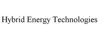 HYBRID ENERGY TECHNOLOGIES