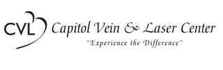 CVL CAPITOL VEIN & LASER CENTER "EXPERIENCE THE DIFFERENCE"