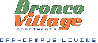 BRONCO VILLAGE APARTMENTS OFF-CAMPUS LIVING