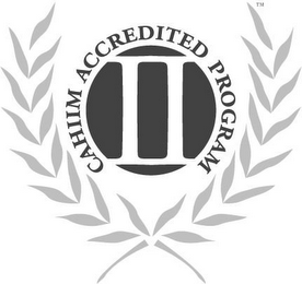 CAHIIM ACCREDITED PROGRAM