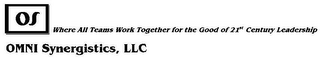 OS WHERE ALL TEAMS WORK TOGETHER FOR THE GOOD OF 21ST CENTURY LEADERSHIP OMNI SYNERGISTICS, LLC