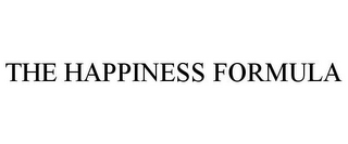 THE HAPPINESS FORMULA