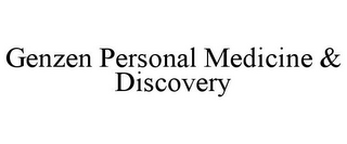 GENZEN PERSONAL MEDICINE & DISCOVERY