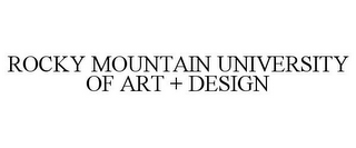 ROCKY MOUNTAIN UNIVERSITY OF ART + DESIGN