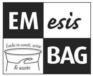 EM ESIS LOCKS IN VOMIT, URINE & WASTE BAG