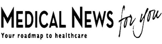 MEDICAL NEWS FOR YOU: YOUR ROADMAP TO HEALTHCARE