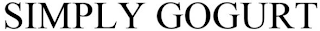 SIMPLY GOGURT