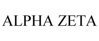 ALPHA ZETA