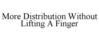 MORE DISTRIBUTION WITHOUT LIFTING A FINGER