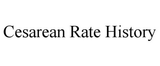 CESAREAN RATE HISTORY