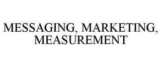 MESSAGING, MARKETING, MEASUREMENT