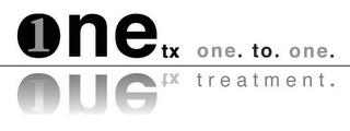 1 ONE TX ONE. TO. ONE. TREATMENT.