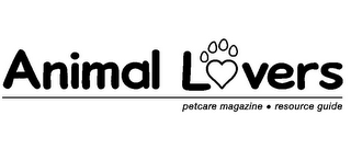 ANIMAL LOVERS PETCARE MAGAZINE · RESOURCE GUIDE