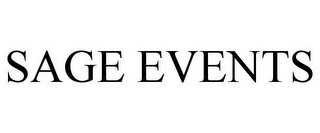 SAGE EVENTS