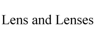 LENS AND LENSES