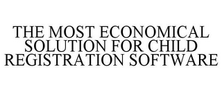THE MOST ECONOMICAL SOLUTION FOR CHILD REGISTRATION SOFTWARE