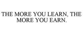 THE MORE YOU LEARN, THE MORE YOU EARN.