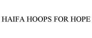 HAIFA HOOPS FOR HOPE