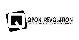 Q QPON REVOLUTION THE ELECTRONIC COUPON SOLUTION