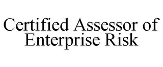 CERTIFIED ASSESSOR OF ENTERPRISE RISK