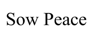 SOW PEACE