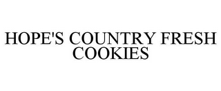 HOPE'S COUNTRY FRESH COOKIES