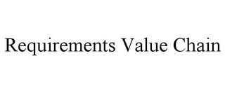 REQUIREMENTS VALUE CHAIN