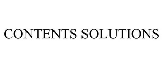 CONTENTS SOLUTIONS