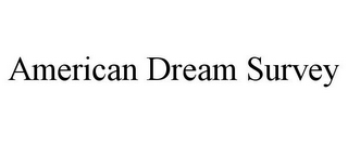 AMERICAN DREAM SURVEY