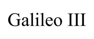 GALILEO III