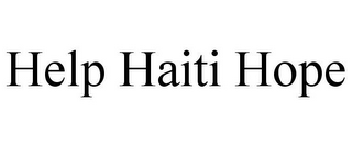 HELP HAITI HOPE