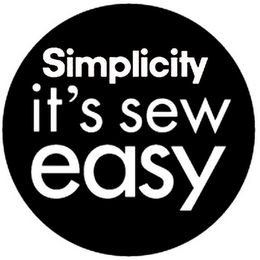 SIMPLICITY IT'S SEW EASY