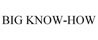 BIG KNOW-HOW