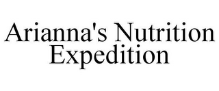 ARIANNA'S NUTRITION EXPEDITION