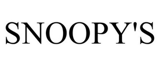 SNOOPY'S
