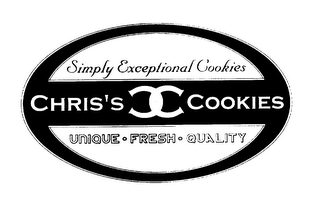 SIMPLY EXCEPTIONAL COOKIES CHRIS'S CC COOKIES UNIQUE.FRESH.QUALITY