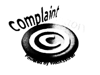 C COMPLAINT BUTTON POWERED BY WEBASSURED