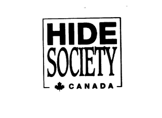 HIDE SOCIETY CANADA