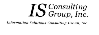 IS CONSULTING GROUP, INC.