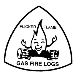 FLICKER FLAME GAS FIRE LOGS