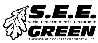 S.E.E. SOCIAL ENVIORNMENTAL ECONOMIC GREEN A DIVISION OF ESSENES ENVIORNMENTAL, INC.