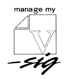 MANAGE MY V-SIG