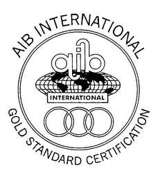 AIB INTERNATIONAL GOLD STANDARD CERTIFICATION