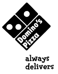 DOMINO'S PIZZA ALWAYS DELIVERS