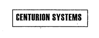 CENTURION SYSTEMS