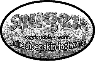 SNUGEZE COMFORTABLE WARM GENUINE SHEEPSKIN FOOTWARMERS