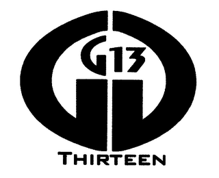 G, THIRTEEN, 13