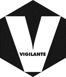 THE LETTER "V" AND THE WORD "VIGILANTE"